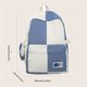 thumbnail image 4 of Color Contrast Laptop Backpack, Fashion Preppy Style School Bookbag, Casual Versatile Nylon Travel Rucksack, 4 of 4
