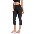 thumbnail image 3 of BOBOGOJP High Waisted Capri Leggings for Women,Buttery Soft Workout Gym Pattern Yoga Pants (Black,S), 3 of 6