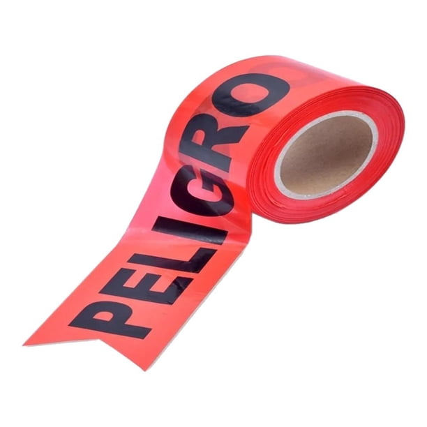Cinta Señor seguridad Delimitadora rojo con leyenda peligro