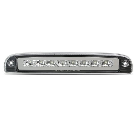 Dakota 15 Light for 97-10 dodge dakota rear high mount led 3rd third brake light w/cargo lamp chrome housing 98 99 00 01 02 03 04 05 06 07 08 09 ()