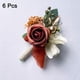 thumbnail image 2 of 6 piezas de Boutonnieres Rojo/Campeón para hombres, novios, padrinos y novias, 2 of 7