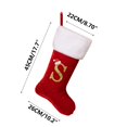 thumbnail image 4 of Taicans Initial Christmas Stockings - Red Velvet Letter Socks (10.2x8.7x17.7in),26 Alphabet Embroidered Personalized Holiday Decor & Gift,Luxury Festive Stocking for Fireplace Mantle, 4 of 5