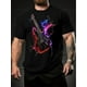 thumbnail image 1 of Camiseta deportiva de cuello redondo con estampado 3D para hombre, manga corta, informal, de verano, para adultos, 1 of 5