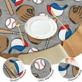 thumbnail image 4 of Baseball Items Pattern Round Fitted Tablecloth with Elastic Edge,Dining Table Cover Waterproof,Outdoor Round Tablecloth for Camping,Dining,Indoor and Outdoor, 4 of 7