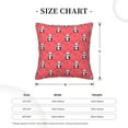 thumbnail image 4 of Square Throw Pillow Covers with Core, Cute Panda Love Background Pillows for Sofa Beds, 18" x 18" Multicolor, 4 of 9