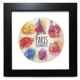 thumbnail image 1 of Colorful Life France Eiffel Tower Paris Black Square Frame Picture Wall Tabletop, 1 of 3