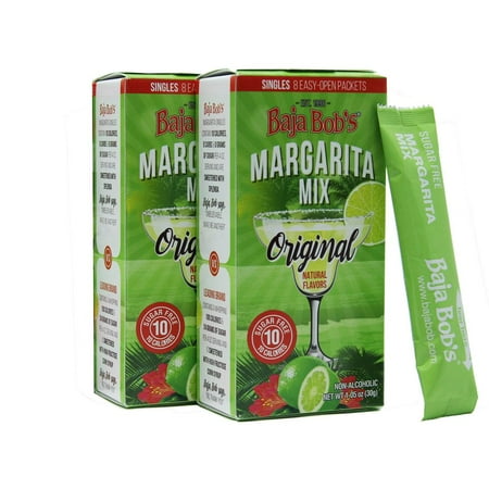 Baja Bob's Sugar Free Original Margarita Cocktail Mix Singles (2-pack
