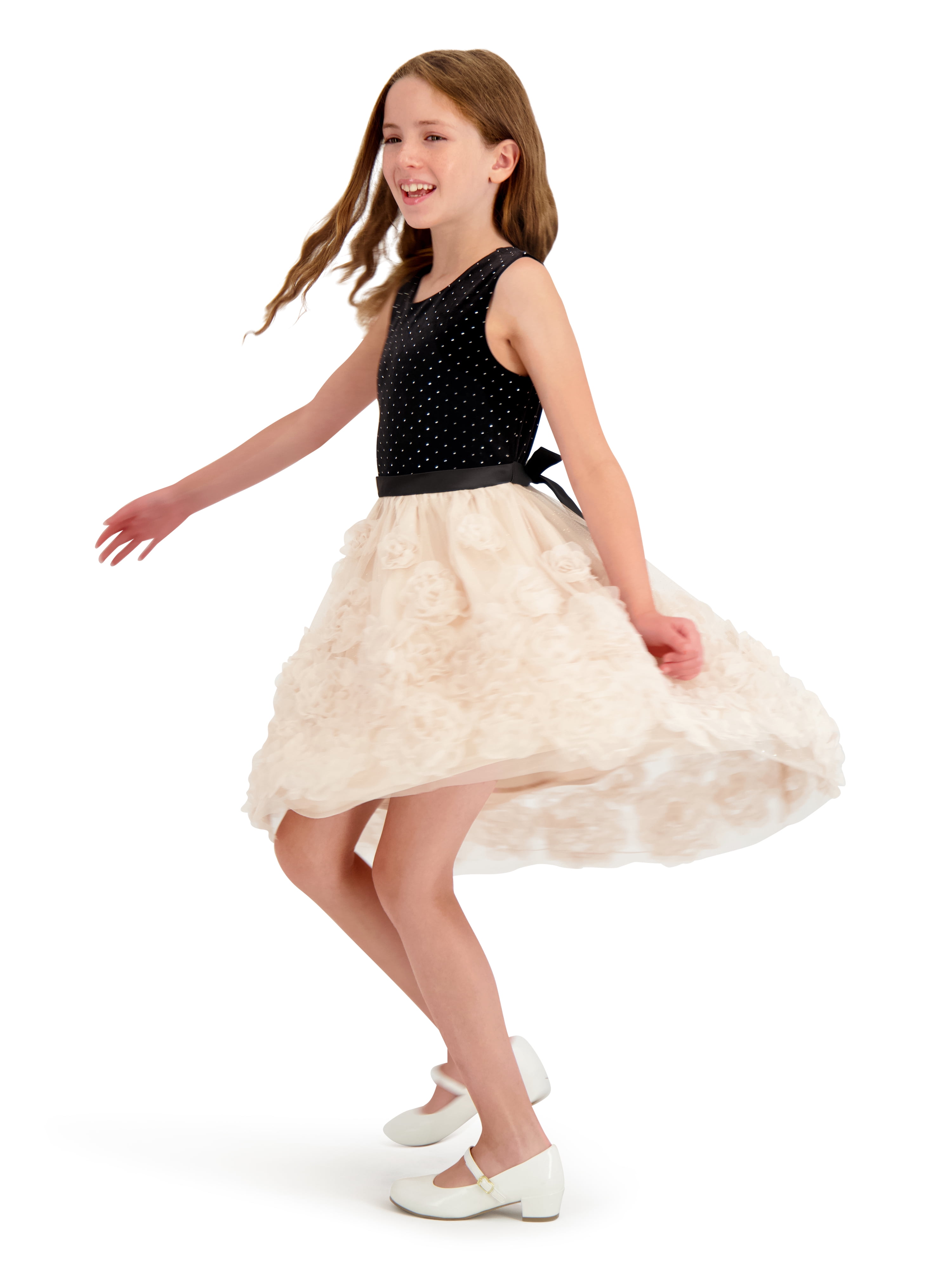 Kensie Girl Sleeveless Velvet High Low Dress, Sizes 4-16