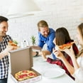thumbnail image 4 of MT Products Red-White Extra Thin Paperboard Pizza Box 12" x 2" - Pack of 10, 4 of 10