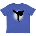 thumbnail image 3 of Inktastic Karate Martial Arts Silhouette Sports Youth T-Shirt, 3 of 5