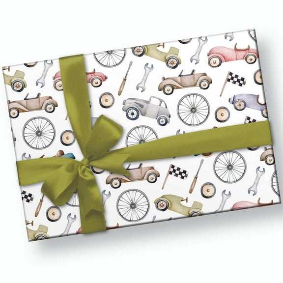 Vintage Car Wrapping Paper