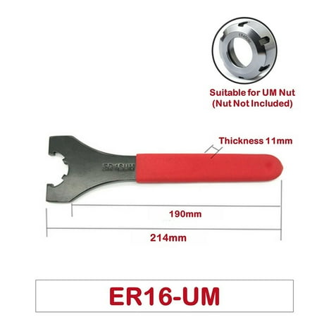 

Goodhd ER8 ER11 ER16 ER20 ER25 ER32 ER40 A/M/UM-B-C Nut Collet Chuck Wrench Spanner