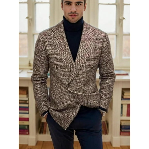 SANOPY Mens Casual Blazer Mens Slim Fit Lapel Long Sleeve Button Suit Jackets Solid Thin Business Work Coats