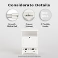 thumbnail image 6 of roomfitters  Dog Feeding Station with 2 Elevated Dog Bowls, Tilt Out Pet Feeding Cabinet Station White, 6 of 9