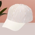 thumbnail image 2 of TZZQ Two Tone Striped Baseball Cap Adjustable Lightweight Cotton Dad Hat Casual Outdoor Sun Protection Peaked Cap for Women Men Trucker Hat Travel Outdoor Sun Visor Hat Khaki One Size, 2 of 6