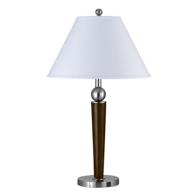 Cal Lighting LA-8005NS-1RBS 100 W, 1 Outlet, 1 Rocker Switch, Rustic Brushed Steel Finish