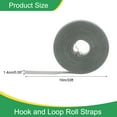 thumbnail image 2 of Uxcell 0.55" x 33ft Cintas de gancho y bucle de doble cara, tiras adhesivas, lazos de cable, organizador, rollo de sujetador, negro, 2 of 6