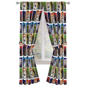 Star Wars Galactic Grid Kids Drapes Set Of 2 Walmart Com