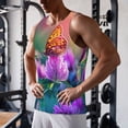 thumbnail image 5 of KLL Wild flowers of clover and butterfly Print Men's Muscle Gym Workout Stringer Tank Tops Bodybuilding Fitness T-Shirts Tank Tops Men-3X-Large, 5 of 7