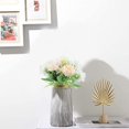 thumbnail image 5 of Juego de 2 ramos de flores de peonías artificiales, hortensias blancas, peonías falsas, flores desmontables, ramo de novia, decoración floral, boda, fiesta, decoración del hogar y jardín Sailing Electrónica, 5 of 5