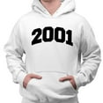 thumbnail image 2 of 2001 College Style Hoodie Sweatshirt Unisex Large White, 2 of 5
