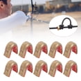 thumbnail image 1 of Herwey 10Pcs Archery Bow String Nock Brass Nocking Buckle Clip Hunting Bowstring Kit, 1 of 8