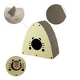 thumbnail image 7 of THE LICKER STORE Koko 19" Modern Cardboard Triangle Cat Cave Scratcher with Catnip, Almond, CSR1006A, 7 of 7