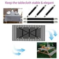 thumbnail image 5 of THICVEN Tablecloth Straps 5Pcs ,Tablecloth Clips Fasterners, Perfect for Picnic Tables and Thick Tables Indoor and Outdoo,Nylon,Adjustable, 5 of 8