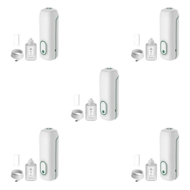 mmirethe Large Capacity Essential Oil Diffuser Nebulizing High Mist Output Aromatherapy for Home Green Type A 5Set