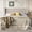 Beige, variant on Frostbloom King Size Platform Bed Frame, Linen Upholstered Wingback Headboard, Beige
