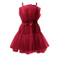 thumbnail image 2 of Femmes Robe Grande Taille Robes Décontractées et Tube Top Style Mesh TemperaWoment Bowknot Tutu Robe pour Femme Adulte Vêtements Féminins Rouge Taille L, 2 of 7