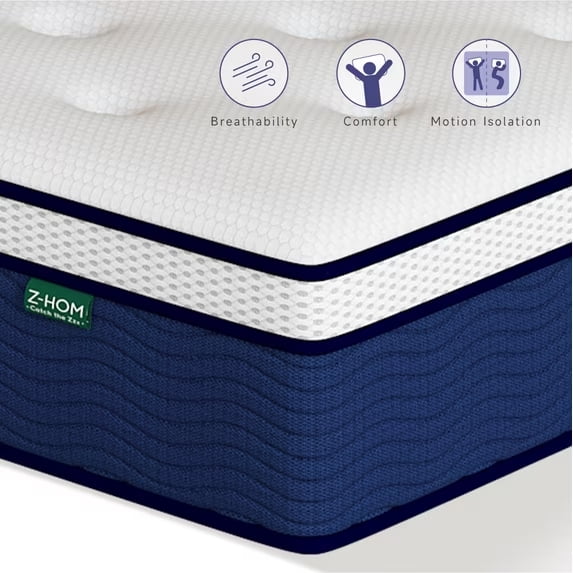 Twin Size Memory Foam Mattress in a Box,12 inch Hybrid Mattress