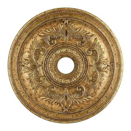 8210-65-Livex Lighting-Versailles - Ceiling Medallion in Style - 30.5 Inches wide by 1.5 Inches high-Vintage Gold Leaf Finish