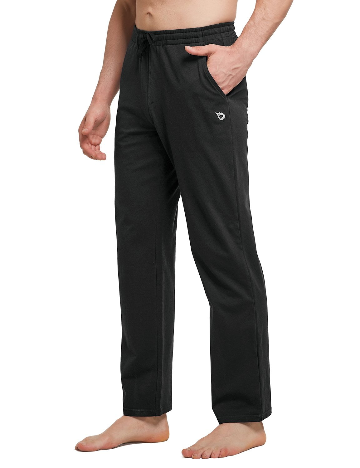 BALEAF Mens Athletic Sweatpants Running Training Sports Pants Zipper Pocketed Open-Bottom Lounge Pants 