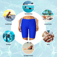 thumbnail image 3 of Hilor Womens Plus Size Swim Shorts Rash Guard Swim Bottom Active Sport Surf Shorts UV Long Bike Shorts, 3 of 5