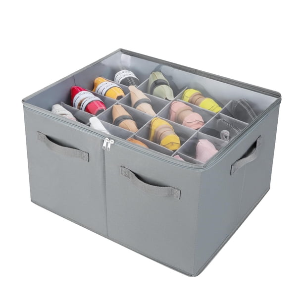 Organizador de zapatos TOPIA HOME TP09G Closet 16 pares gris