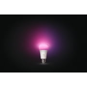 Philips Hue White and Color Ambiance A19 E26 Medium Base Smart Bulb 1 Pack, White