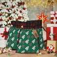 thumbnail image 6 of Cauagu Gingerbread Snowman Cookies Print Christmas Linen Gift Bag,Christmas Goody Gift Bags with Plaid Drawstrings Xmas Presents Bags Holiday with Gift Tag Cards-Black, 6 of 8