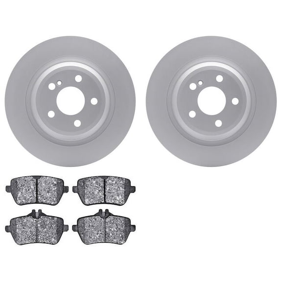 Rear Brake Pad and Rotor Kit - Compatible with 2013 - 2020 Mercedes-Benz SL550 2014 2015 2016 2017 2018 2019