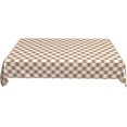 thumbnail image 5 of Rectangle Tablecloth 60x102 Inch, Brown White Plaid Rectangle Table Protector Water and Stain Resistant Table Covers Decorative Tablecover for Restaurant, Picnic, Indoor and Outdoor Dining, 5 of 8