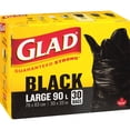 thumbnail image 2 of GLAD Black Garbage Bags - Large 90 Litres, 30 Bags(8/Case), 2 of 6