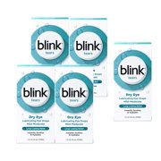 5 Pack - Blink Tears Lubricating Eye Drops – Long-Lasting Hydration for Mild to Moderate Dry Eyes, Moisturizes & Soothes with Hyaluronate, 1 Fl Oz