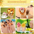 thumbnail image 4 of 50 Pcs Disposable French Fries Cup 14oz Snacks Kraft Paper Cups Waffle Snacks Holders Ice Cream Food Trays Paper Cones Take- Out Party Frozen Dessert Supplies for Party Food Buffets (Brown), 4 of 5
