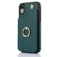 thumbnail image 6 of Case for iPhone XR Wallet Phone Case with Ring Stand & Adjustable Crossbody Strap, Stylish Multi-Funtional Accordion Style Flip Case with Card Slots for Women Girls, Green, 6 of 10