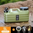 thumbnail image 3 of [936756 Especificaciones Con Video] Balde Almacenamiento para Exteriores 5 Litros Con Grifo Balde Potable Balde Almacenamiento para Automóvil Tanque para Acampar [Army Green 5L], 3 of 9