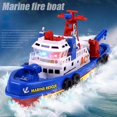 thumbnail image 2 of High Speed Music Light Electric Marine Rescue Fire Fighting Boat Non-Remote Toy Kids Gifts, 2 of 7