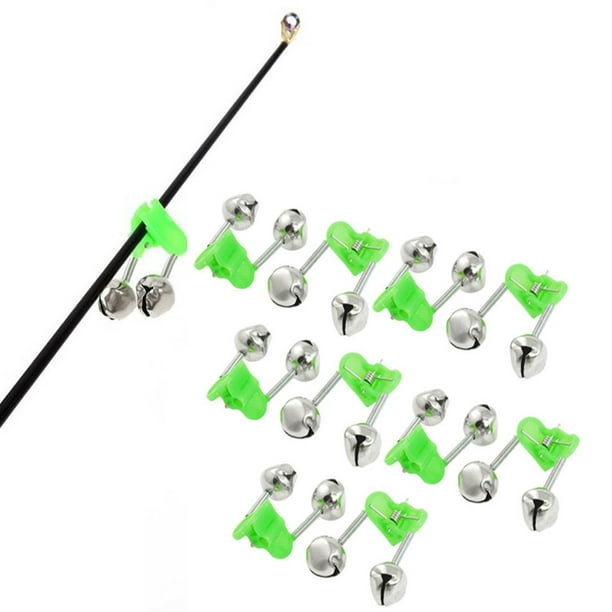 Xzngl 10pc Fishing Alarms Fishing Rod Bells Clamp Tip Abs Fishing Accessory Other