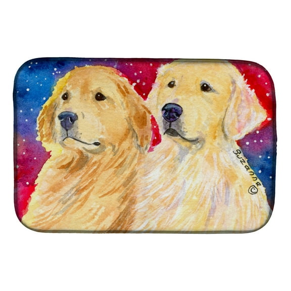 Golden Retriever Dish Drying Mat