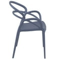 thumbnail image 6 of 33" Gray Outdoor Patio Round Dining Arm Chair, 6 of 8