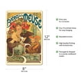 thumbnail image 2 of Beer of the Muse (Biéres de la Meuse) - Vintage French Advertising Poster by Alphonse Mucha c.1897 - 8 x 12 inch Vintage Metal Tin Sign, 2 of 4